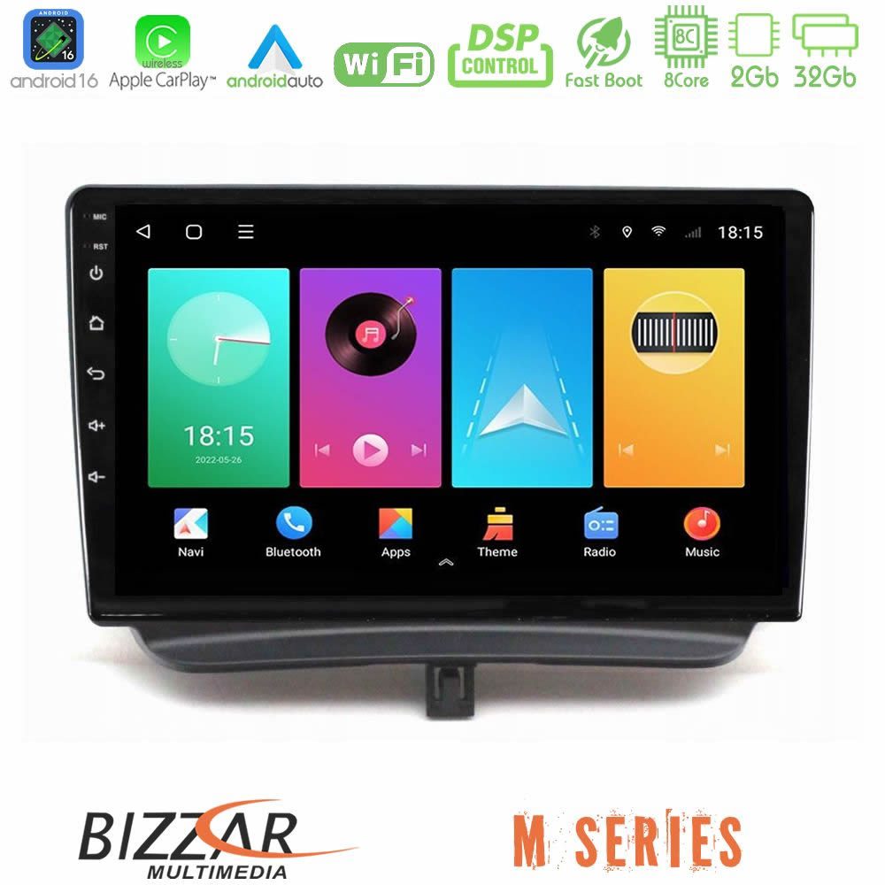 Bizzar M Series 8Core Android16 2+32GB Ford Courier 2015-2023 Navigation Multimedia Tablet 9"
