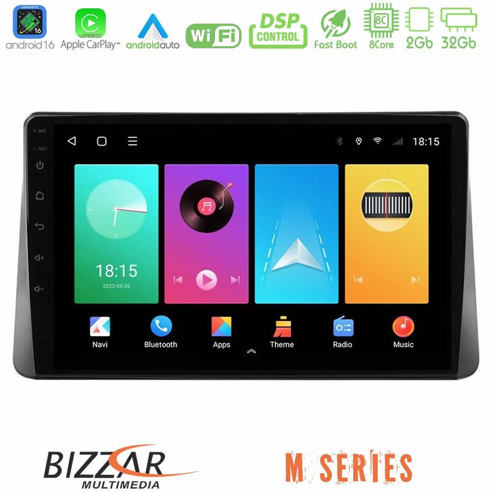 Bizzar M Series 8Core Android16 2+32GB Ford Focus 2019-> Navigation Multimedia Tablet 9"
