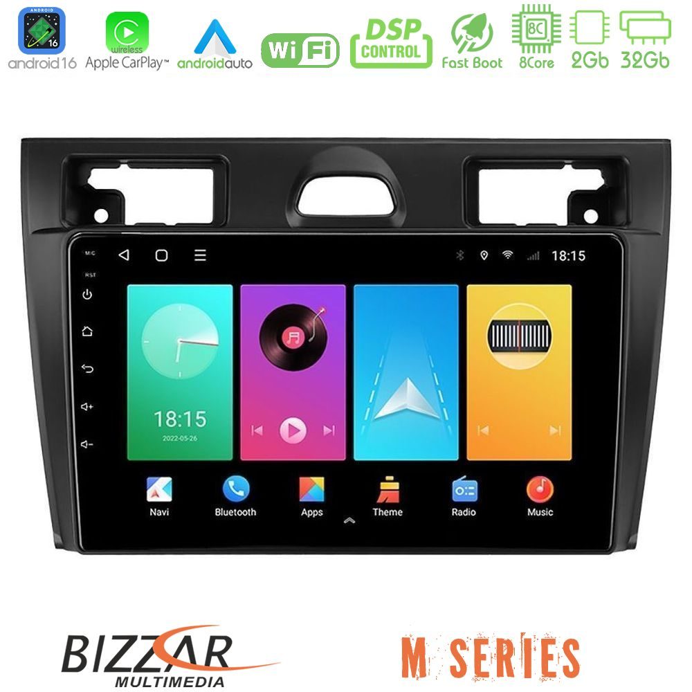 Bizzar M Series 8Core Android16 2+32GB  Ford Fiesta/Fusion Navigation Multimedia Tablet 9"