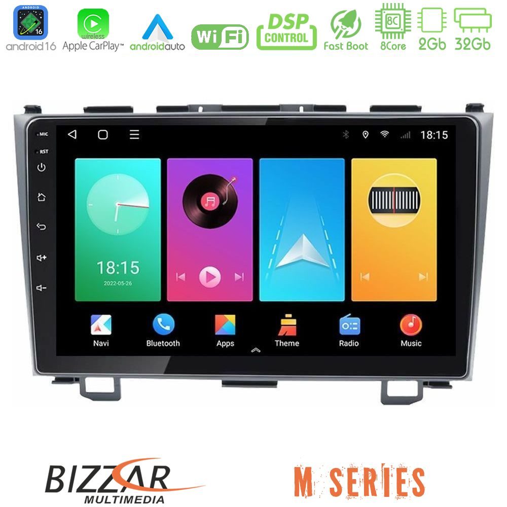Bizzar M Series 8Core Android16 2+32GB Honda CRV Navigation Multimedia Tablet 9"