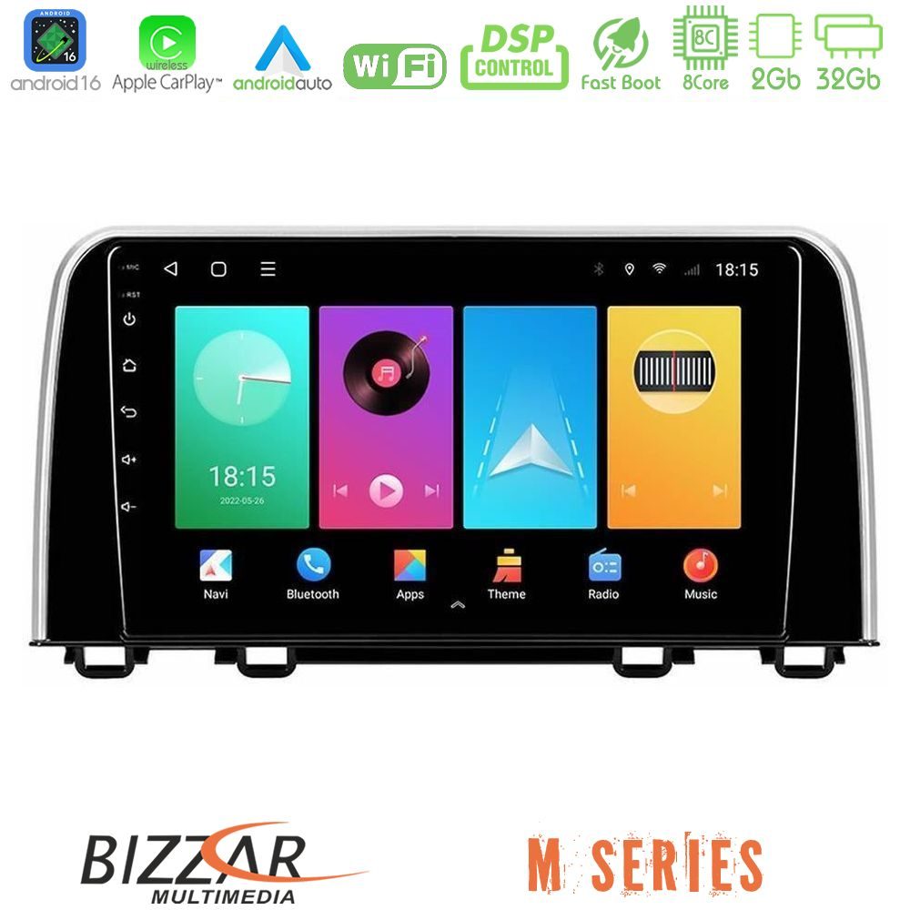 Bizzar M Series 8Core Android16 2+32GB Honda CR-V 2019-> Navigation Multimedia Tablet 10"