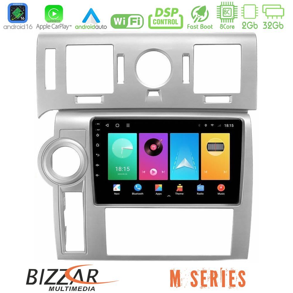 Bizzar M Series 8Core Android16 2+32GB  Hummer H2 2008-2009 Navigation Multimedia Tablet 9"