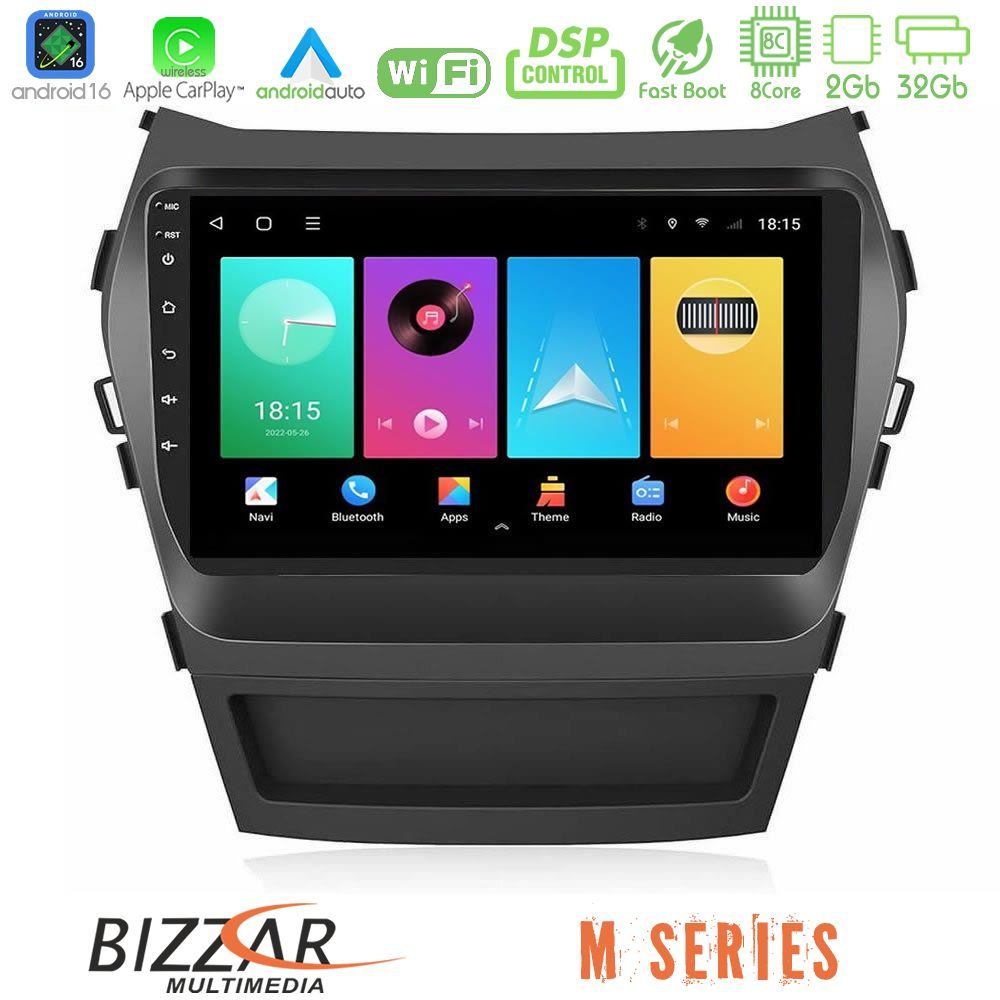 Bizzar M Series 8Core Android16 2+32GB Hyundai iX45 2012-2017 Navigation Multimedia Tablet 9"