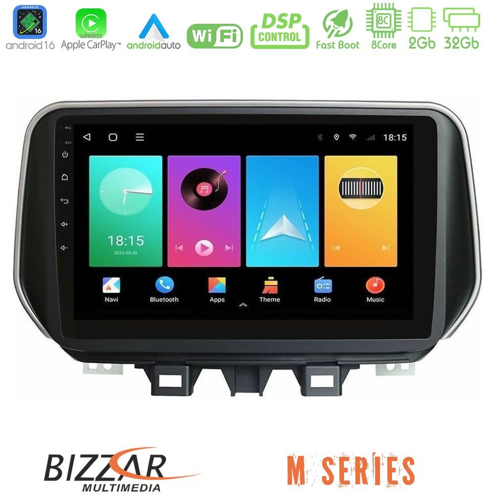Bizzar M Series 8Core Android16 2+32GB  Hyundai Tucson 2019-> Navigation Multimedia Tablet 9"