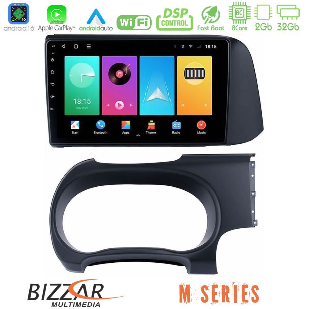 Bizzar M Series 8Core Android16 2+32GB  Hyundai i10 Navigation Multimedia Tablet 9"