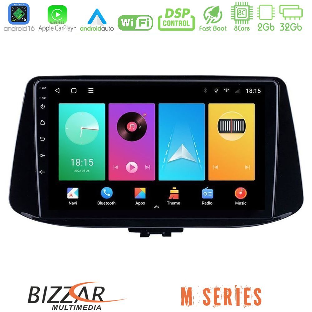 Bizzar M Series 8Core Android16 2+32GB  Hyundai i30 Navigation Multimedia Tablet 9"