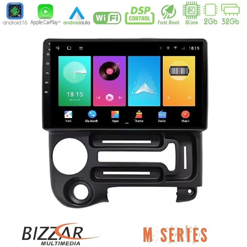 Bizzar M Series 8Core Android16 2+32GB  Hyundai Atos Navigation Multimedia Tablet 9"