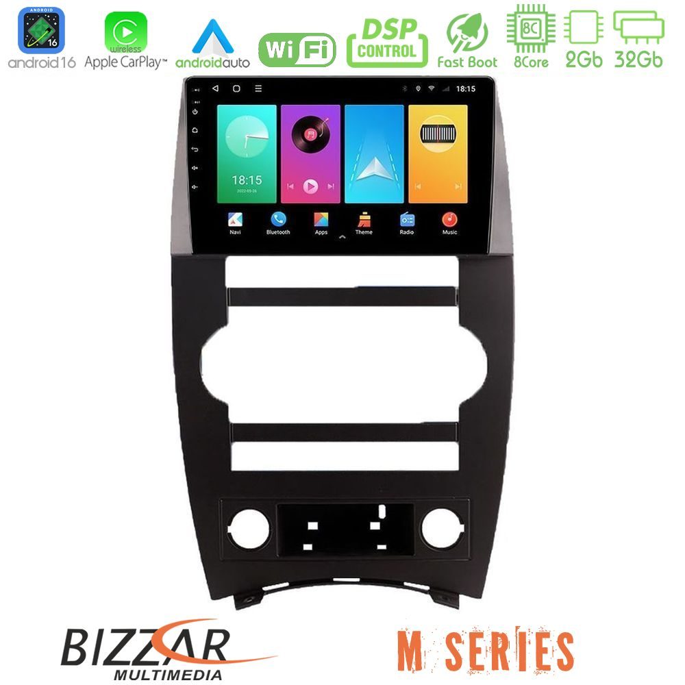 Bizzar M Series 8Core Android16 2+32GB Jeep Commander 2007-2008 Navigation Multimedia Tablet 9"