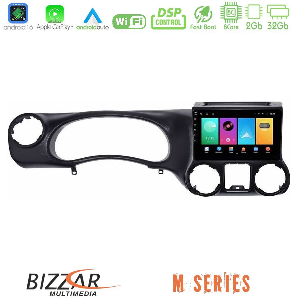 Bizzar M Series 8Core Android16 2+32GB  Jeep Wrangler 2011-2014 Navigation Multimedia Tablet 10"