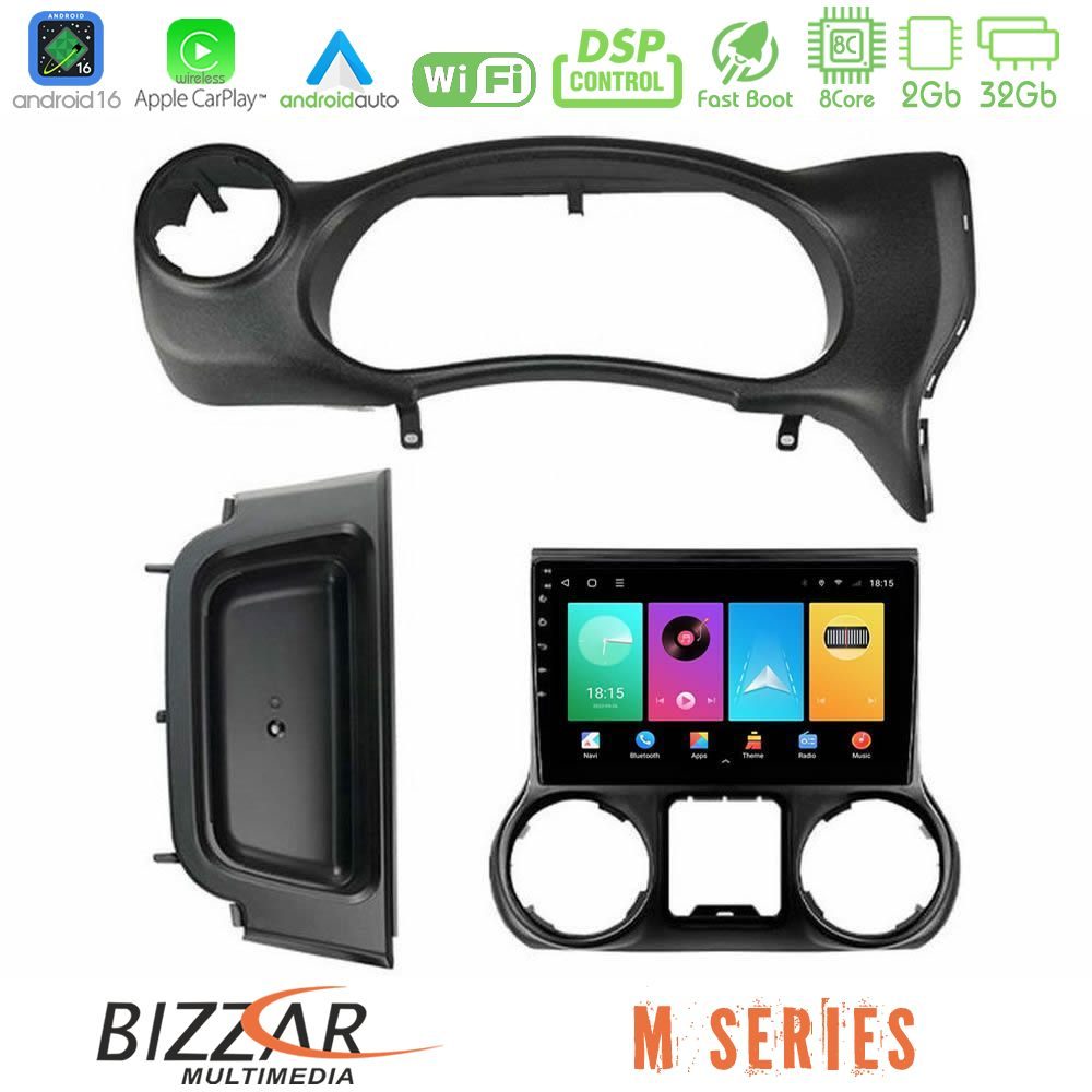 Bizzar M Series 8Core Android16 2+32GB  Jeep Wrangler 2014-2017 Navigation Multimedia Tablet 10"