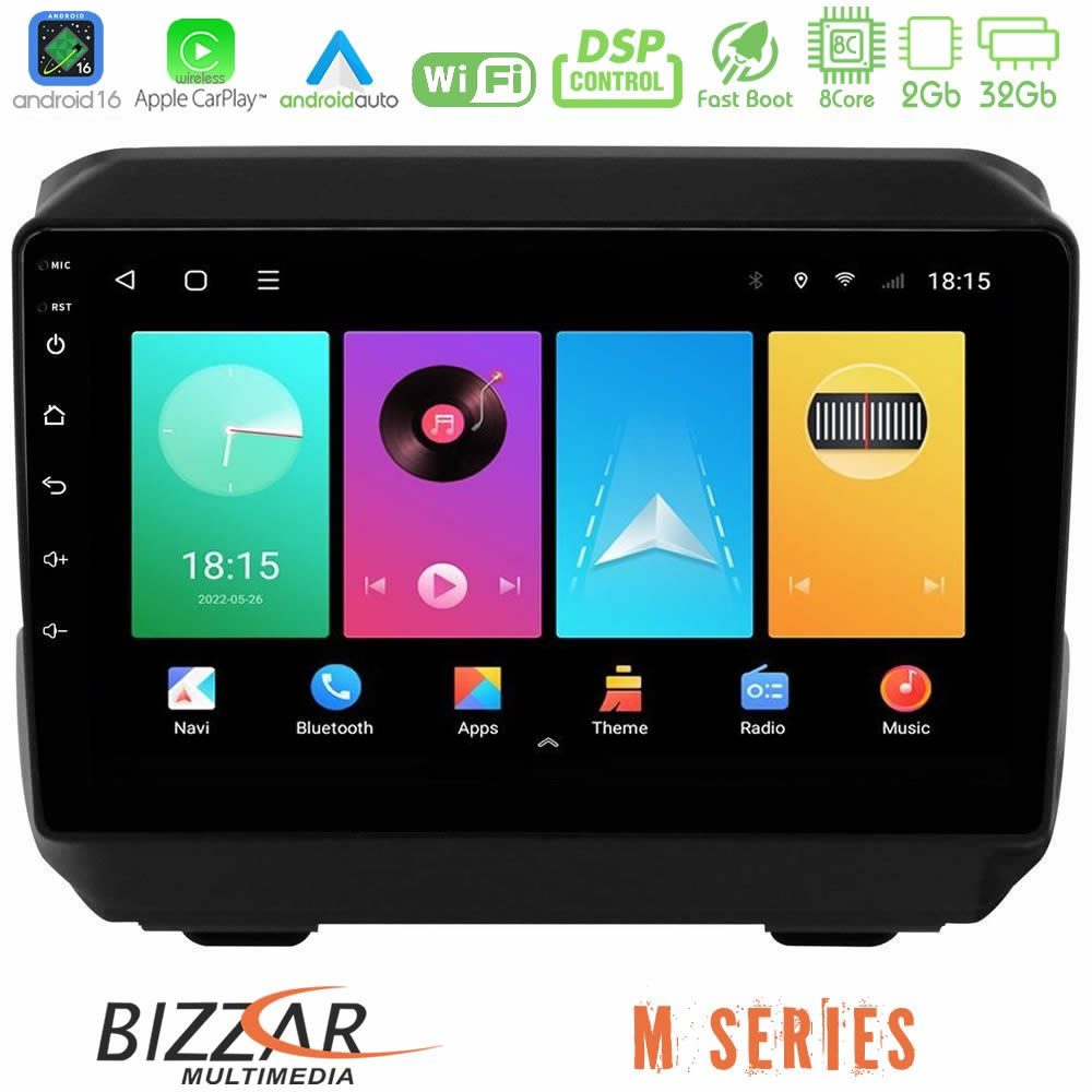 Bizzar M Series 8Core Android16 2+32GB Jeep Wrangler 2018-> Navigation Multimedia Tablet 9"