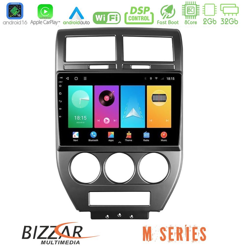 Bizzar M Series 8Core Android16 2+32GB  Jeep Compass/Patriot 2007-2008 Navigation Multimedia Tablet 10"