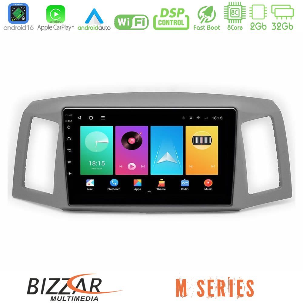 Bizzar M Series 8Core Android16 2+32GB  Jeep Grand Cherokee 2005-2007 Navigation Multimedia Tablet 10"