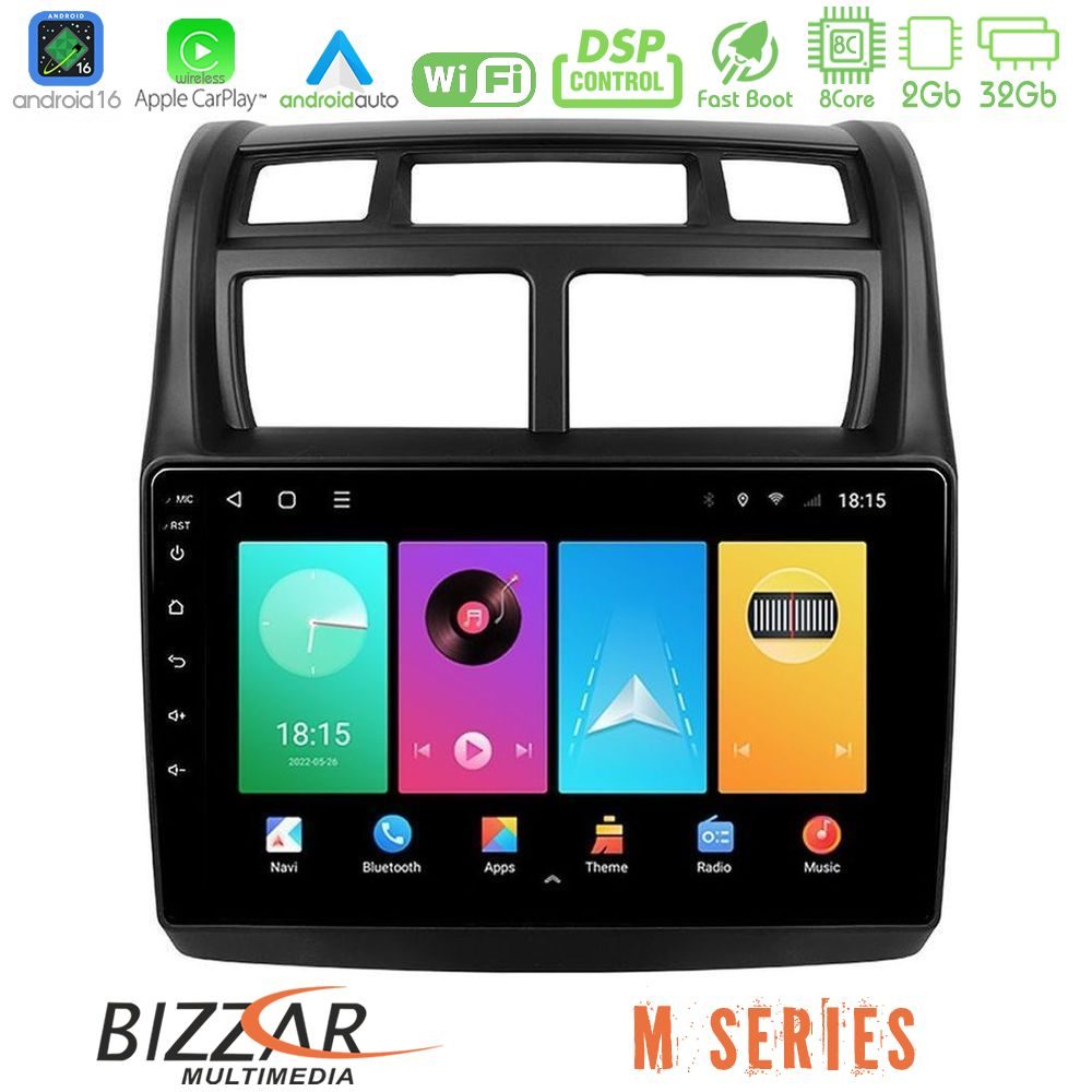 Bizzar M Series 8Core Android16 2+32GB  Kia Sportage 2008-2011 Navigation Multimedia Tablet 9"