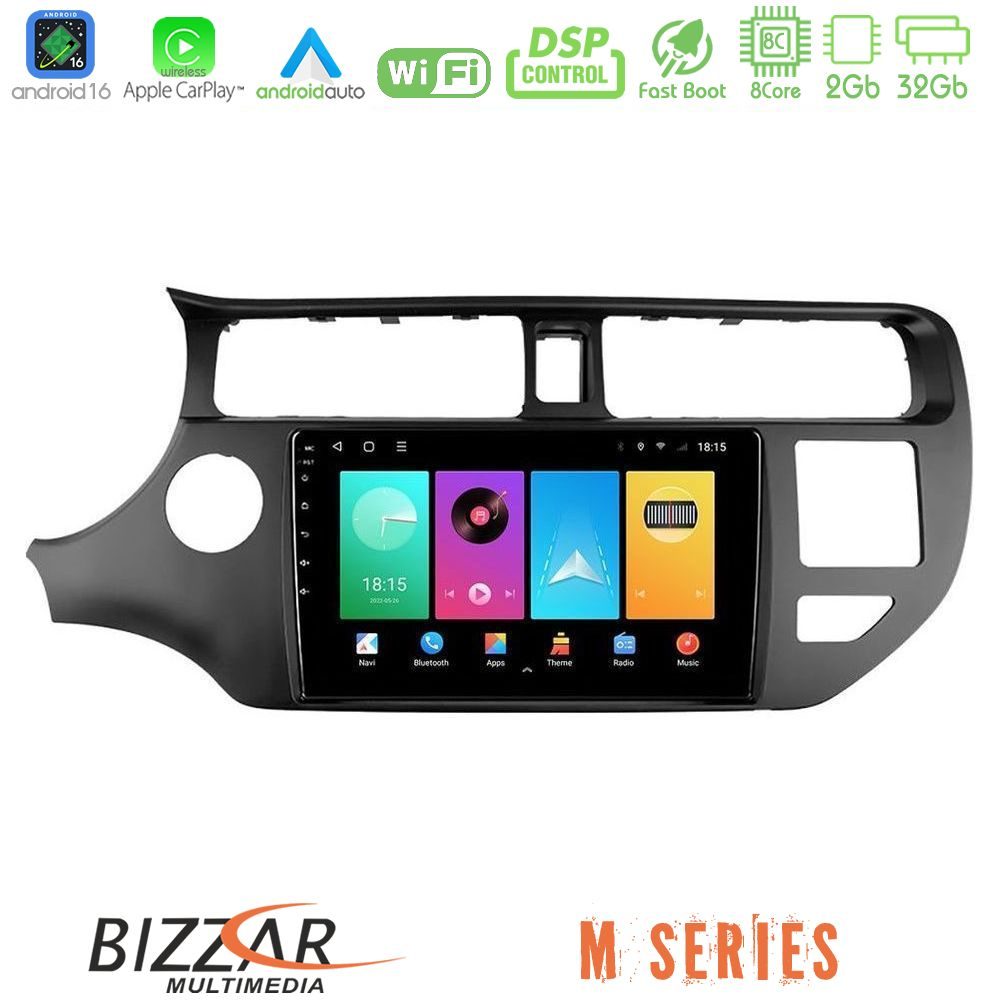 Bizzar M Series 8Core Android16 2+32GB Kia Rio 2011-2015 Navigation Multimedia Tablet 9"