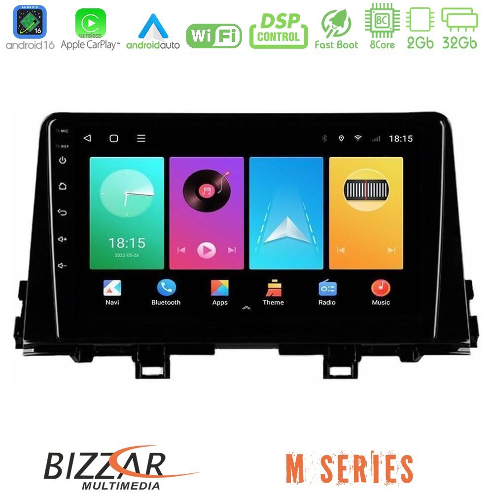 Bizzar M Series 8Core Android16 2+32GB Kia Picanto 2017-2021 Navigation Multimedia Tablet 9"
