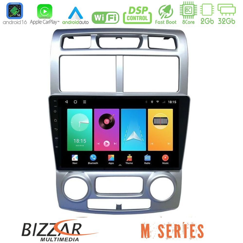 Bizzar M Series 8Core Android16 2+32GB  Kia Sportage 2005-2008 Navigation Multimedia Tablet 9""