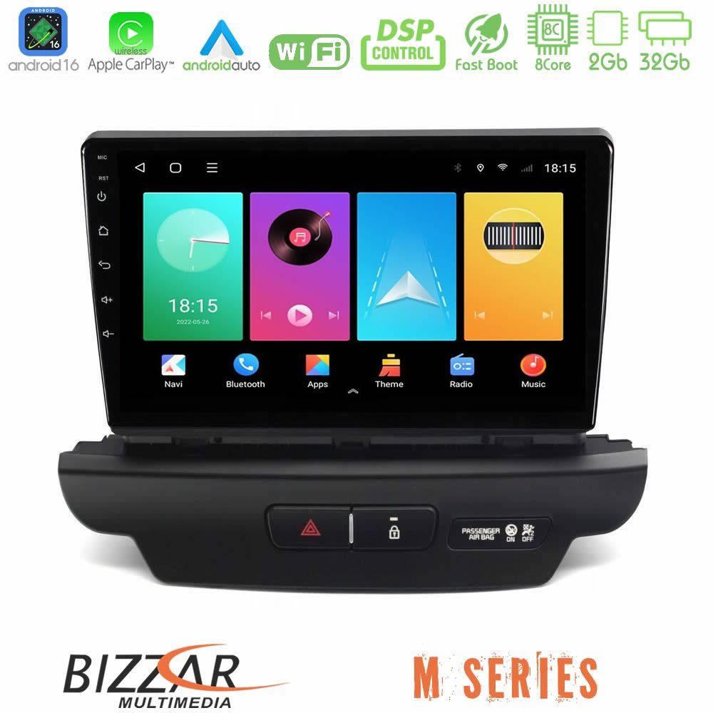 Bizzar M Series 8Core Android16 2+32GB  Kia Ceed 2018-2023 Navigation Multimedia Tablet 9"   (Low Version)