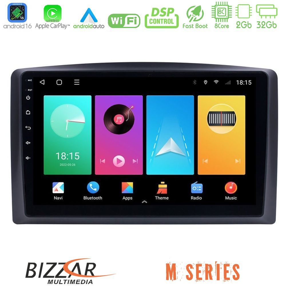 Bizzar M Series 8Core Android16 2+32GB Mercedes Vito 2015-2021 Navigation Multimedia Tablet 10"