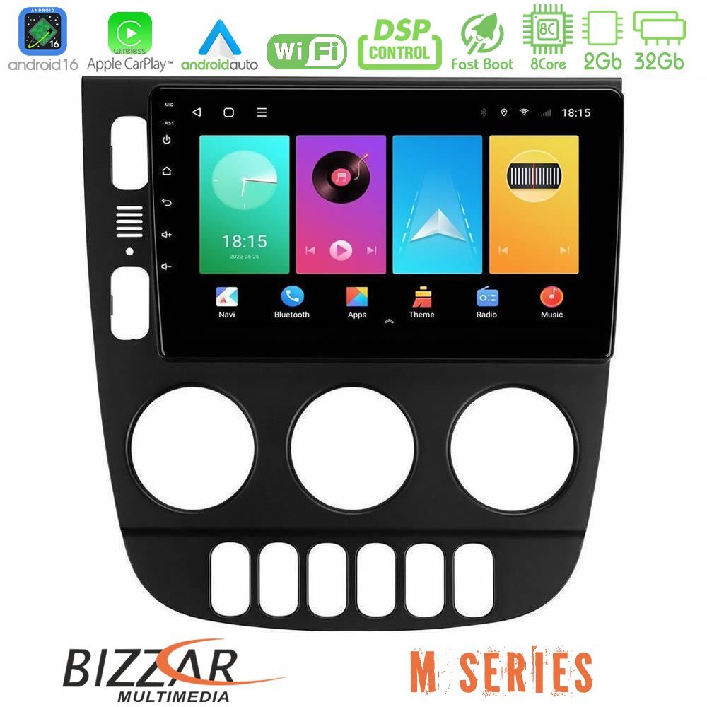 Bizzar M Series 8Core Android16 2+32GB Mercedes ML Class 1998-2005 Navigation Multimedia Tablet 9"