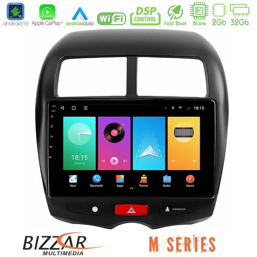 Bizzar M Series 8Core Android16 2+32GB Mitsubishi ASX Navigation Multimedia Tablet 10"