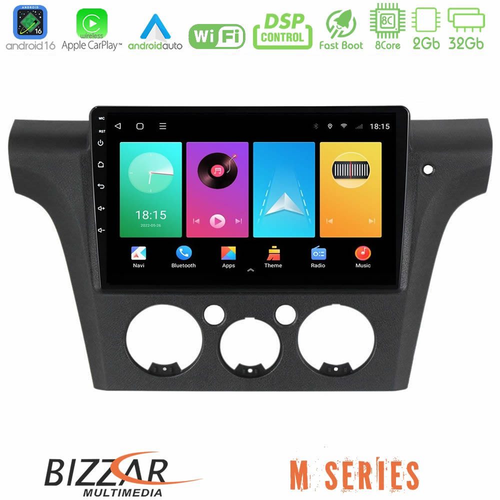 Bizzar M Series 8Core Android16 2+32GB Mitsubishi Outlander 2002 – 2007 Navigation Multimedia Tablet 9"