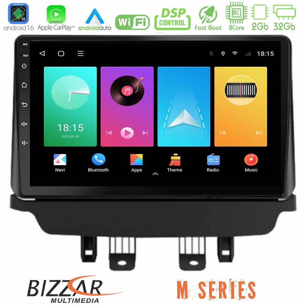 Bizzar M Series 8Core Android16 2+32GB Mazda 2 2014-2021 Navigation Multimedia Tablet 9"