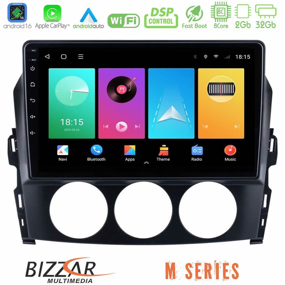 Bizzar M Series 8Core Android16 2+32GB Mazda MX-5 2006-2008 Navigation Multimedia Tablet 9"