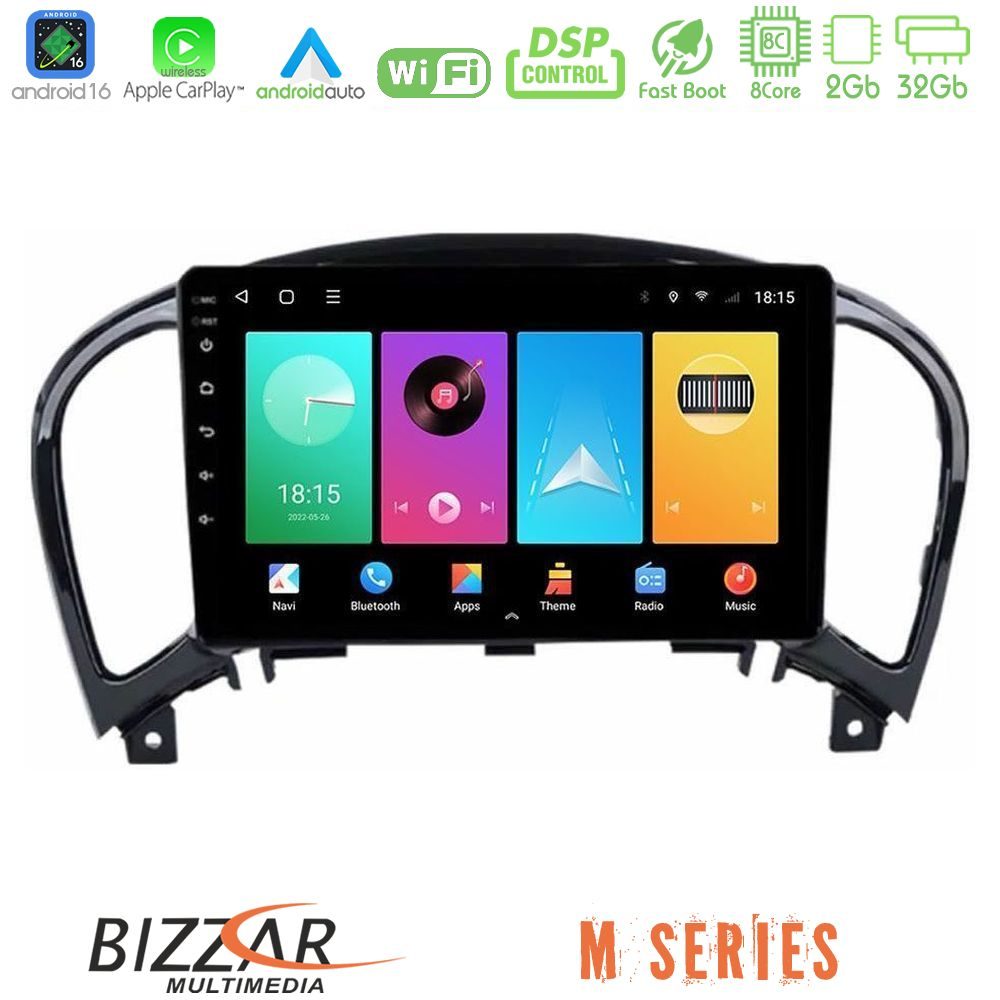 Bizzar M Series 8Core Android16 2+32GB  Nissan Juke Navigation Multimedia Tablet 9"