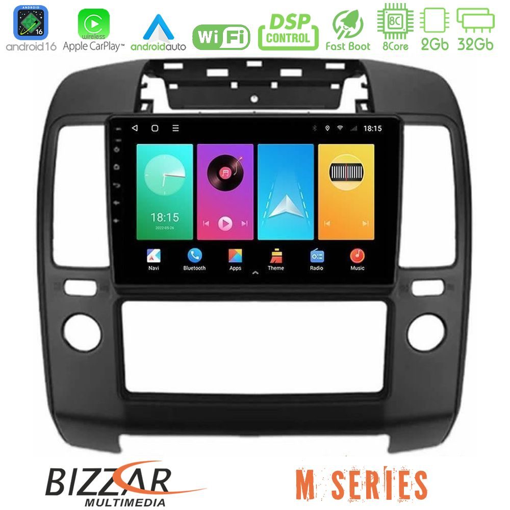 Bizzar M Series 8Core Android16 2+32GB Nissan Navara Navigation Multimedia Tablet 9"