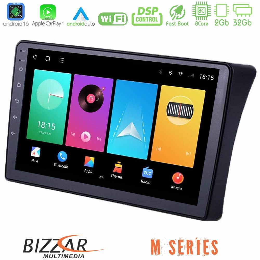 Bizzar M Series 8Core Android16 2+32GB  Nissan Navara D40 Navigation Multimedia Tablet 9"