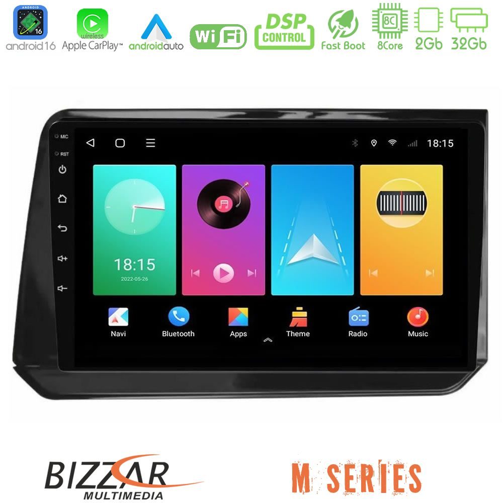 Bizzar M Series 8Core Android16 2+32GB Nissan Note 2021-2026 RHD Navigation Multimedia Tablet 10"