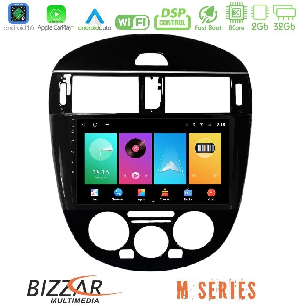 Bizzar M Series 8Core Android16 2+32GB Nissan Pulsar 2015-2018 (Manual A/C) Navigation Multimedia Tablet 9"