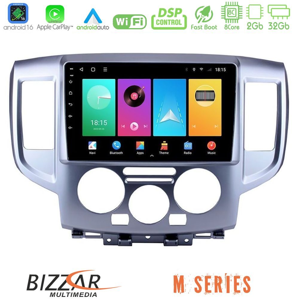 Bizzar M Series 8Core Android16 2+32GB  Nissan NV200 Navigation Multimedia Tablet 9"