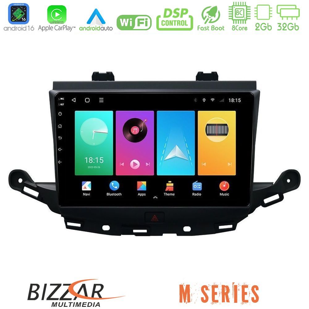Bizzar M Series 8Core Android16 2+32GB  Opel Astra K 2015-2019 Navigation Multimedia Tablet 9"
