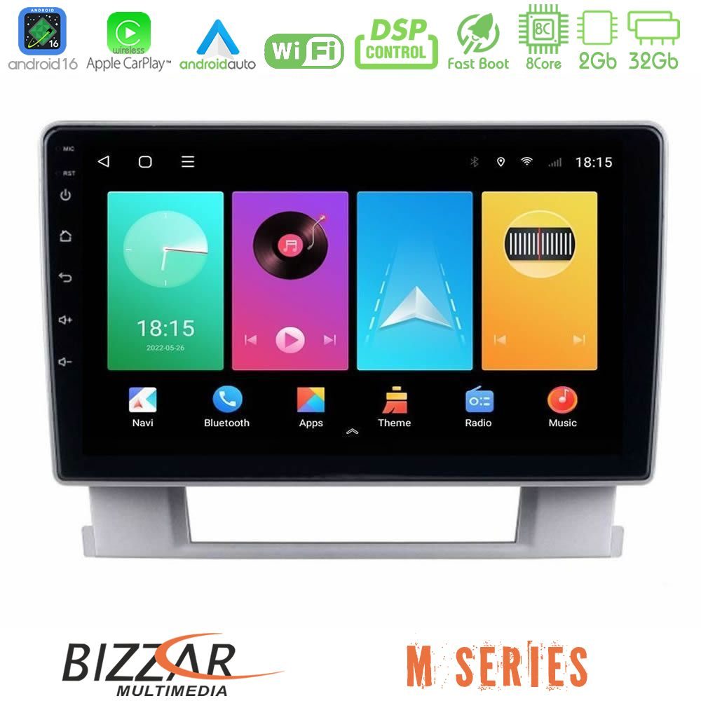 Bizzar M Series 8Core Android16 2+32GB Opel Astra J 2010-2014 Navigation Multimedia Tablet 9"