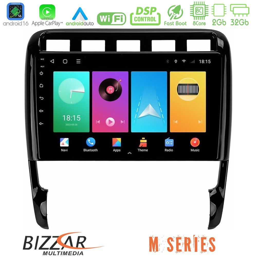 Bizzar M Series 8Core Android16 2+32GB  Porsche Cayenne 2003-2010 Navigation Multimedia Tablet 9"