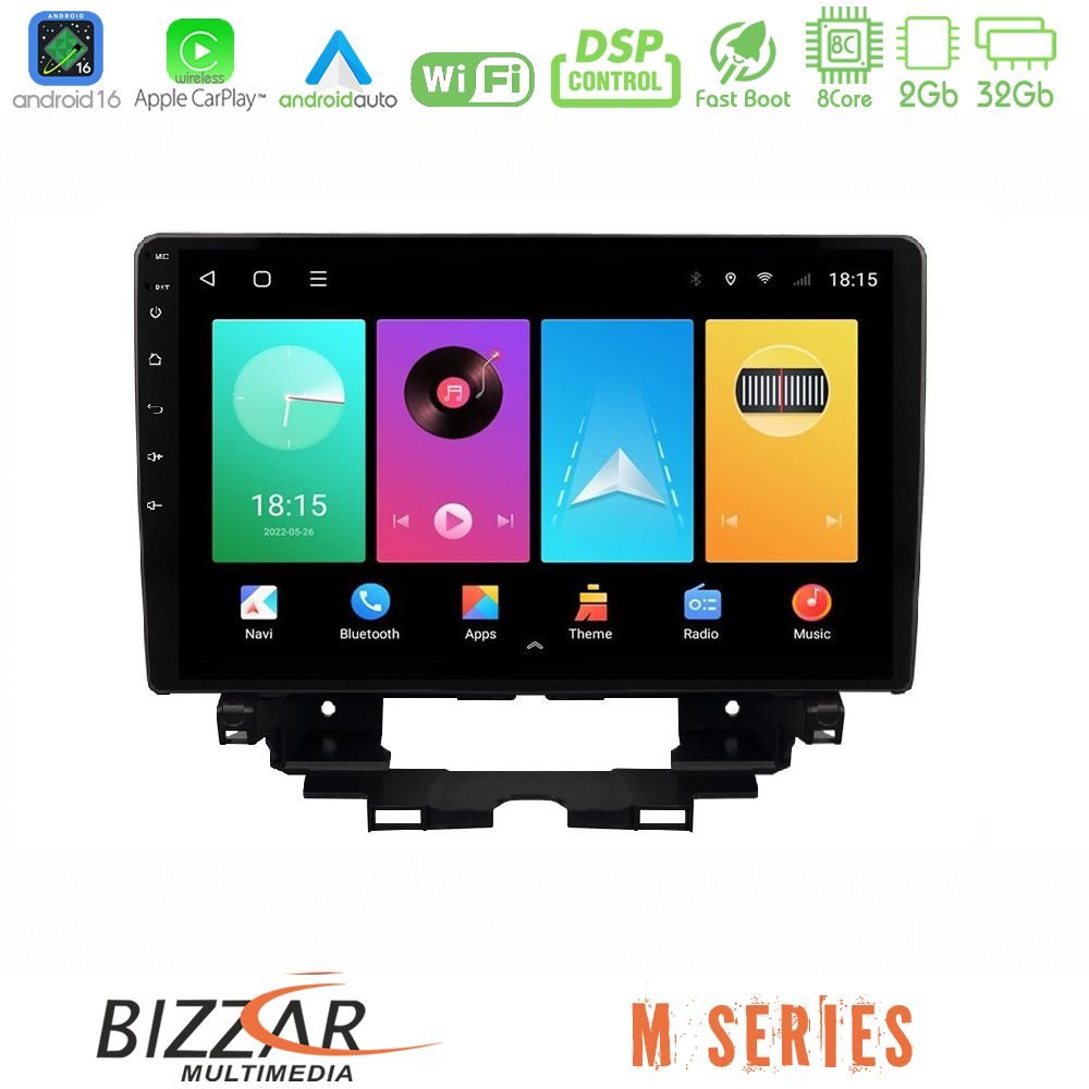 Bizzar M Series 8Core Android16 2+32GB Renault Kangoo / Nissan Townstar 2022-> Navigation Multimedia Tablet 10"