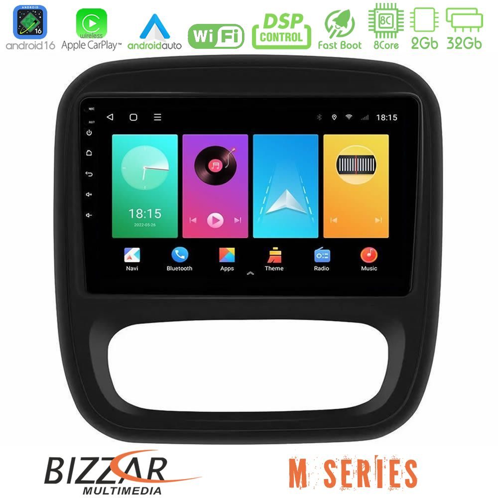 Bizzar M Series 8Core Android16 2+32GB Renault/Nissan/Opel/Fiat Navigation Multimedia Tablet 9"