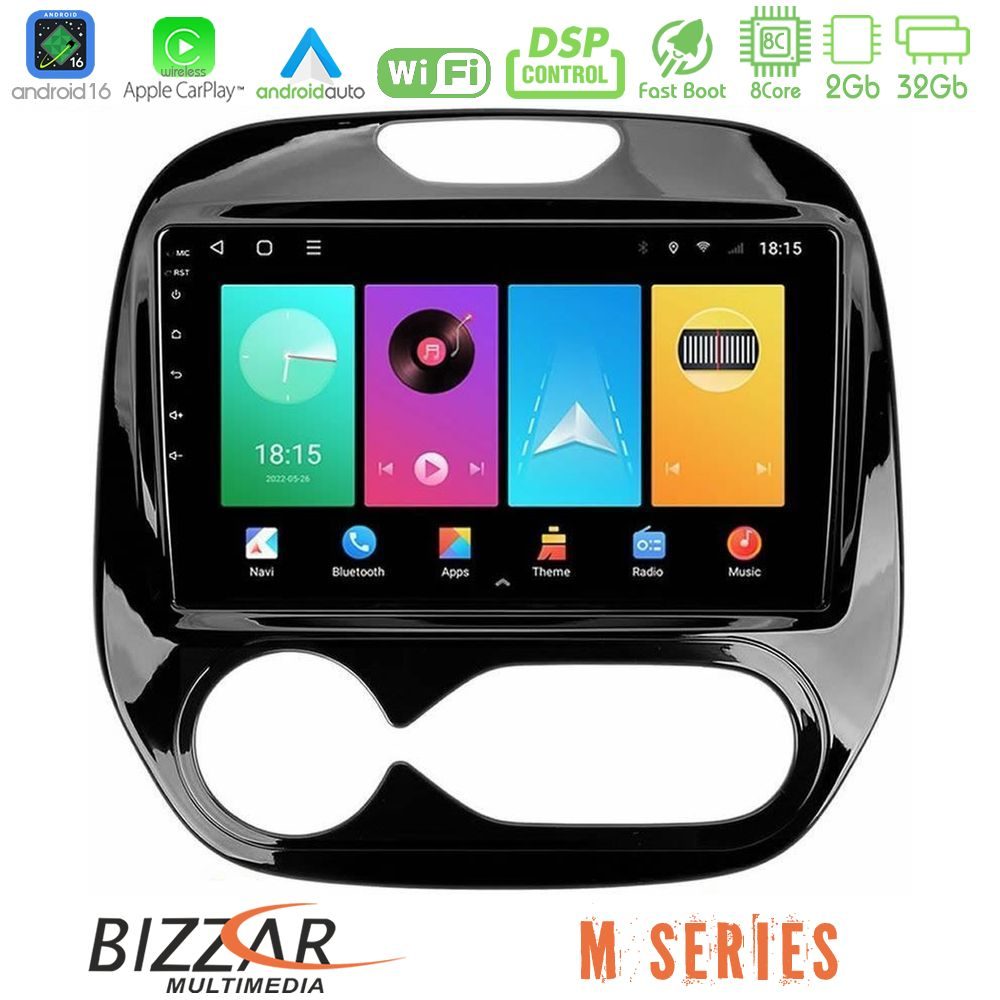 Bizzar M Series 8Core Android16 2+32GB  Renault Captur 2013-2019 (Auto AC) Navigation Multimedia Tablet 9"