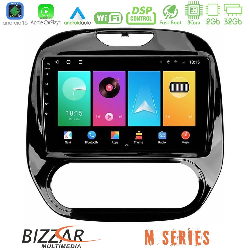 Bizzar M Series 8Core Android16 2+32GB  Renault Captur 2013-2019 (Manual AC) Navigation Multimedia Tablet 9"