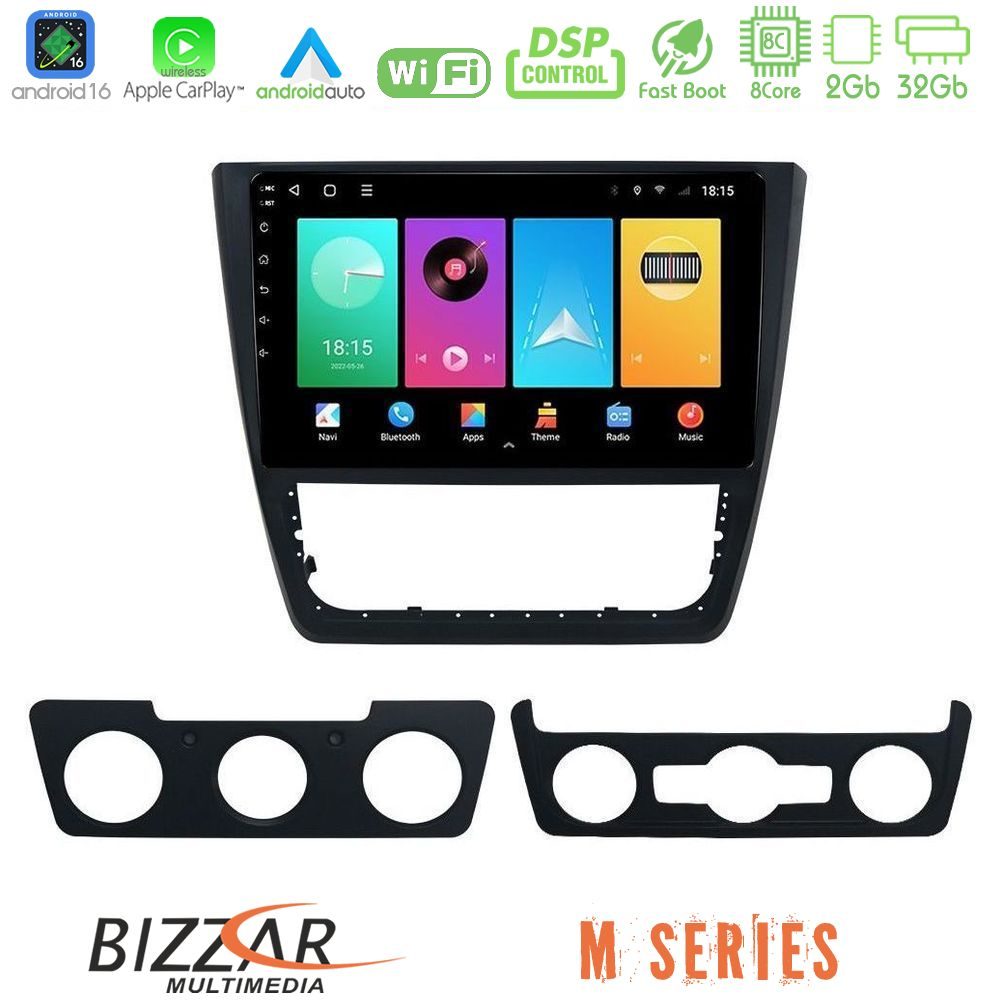 Bizzar M Series 8Core Android16 2+32GB Skoda Yeti 2009-> Navigation Multimedia Tablet 10"