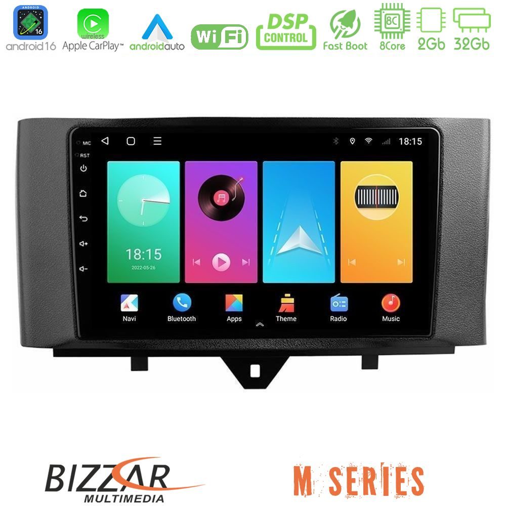 Bizzar M Series 8Core Android16 2+32GB Smart 451 Facelift Navigation Multimedia Tablet 9"