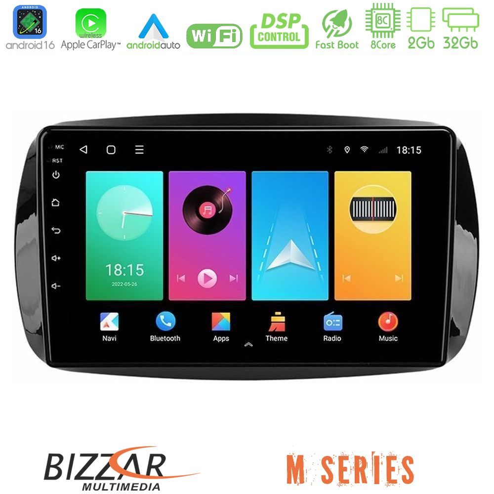 Bizzar M Series 8Core Android16 2+32GB Smart 453 Navigation Multimedia Tablet 9"