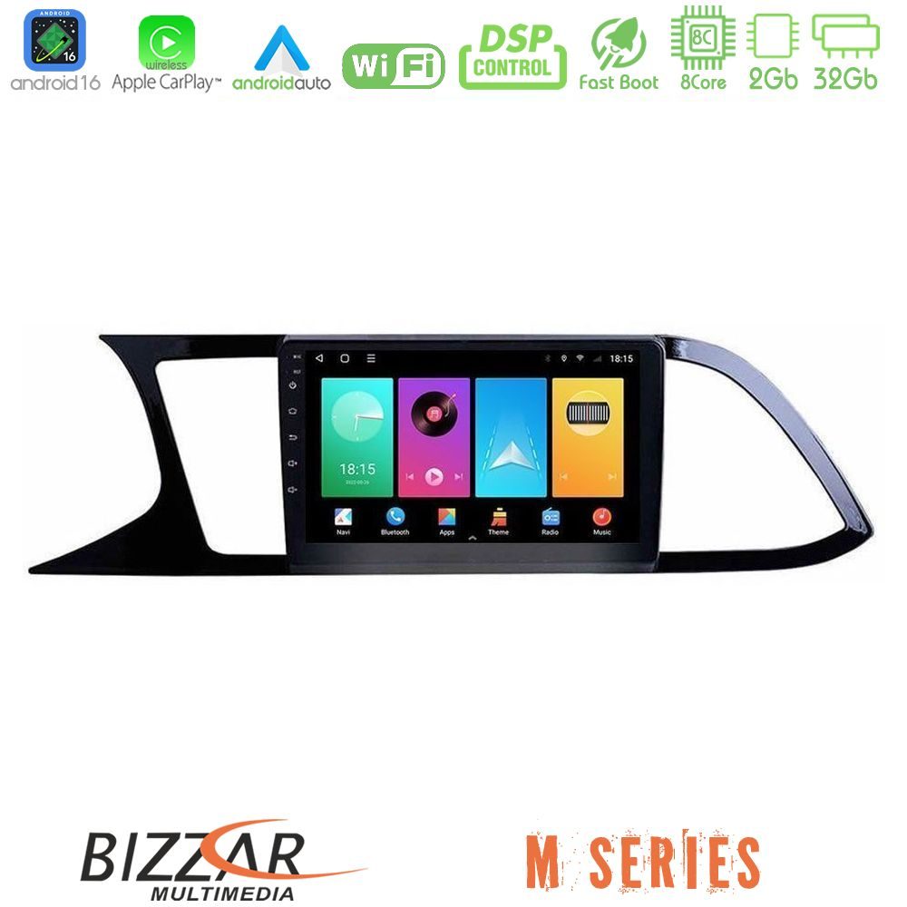 Bizzar M Series 8Core Android16 2+32GB  Seat Leon 2013 – 2019 Navigation Multimedia Tablet 9"