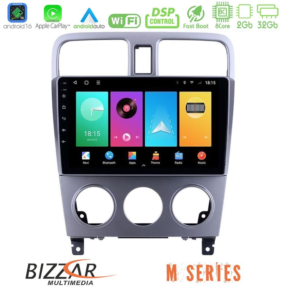 Bizzar M Series 8Core Android16 2+32GB Subaru Forester 2003-2007 Navigation Multimedia Tablet 9"