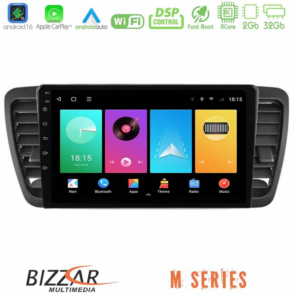Bizzar M Series 8Core Android16 2+32GB  Subaru Legacy/Outback 2002-2008 Navigation Multimedia Tablet 9"