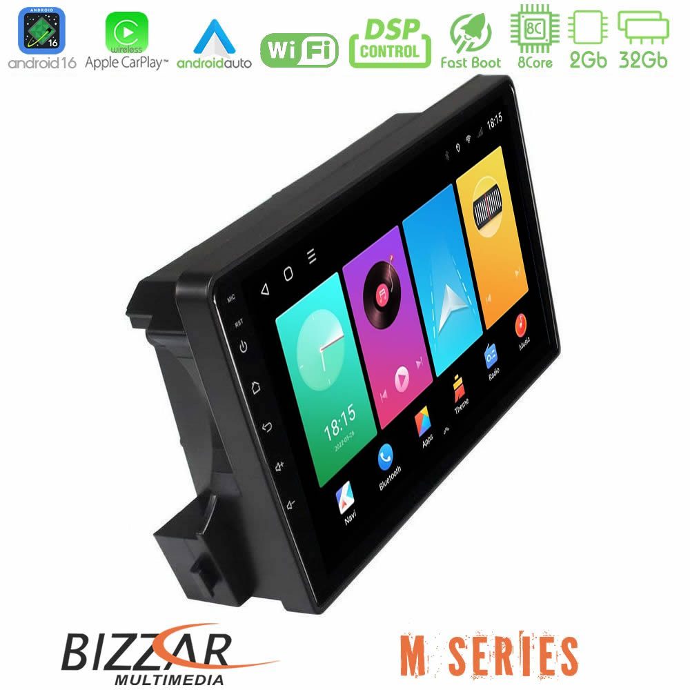 Bizzar M Series 8Core Android16 2+32GB Ssangyong Actyon/Kyron 2005-2014 Navigation Multimedia Tablet 9"