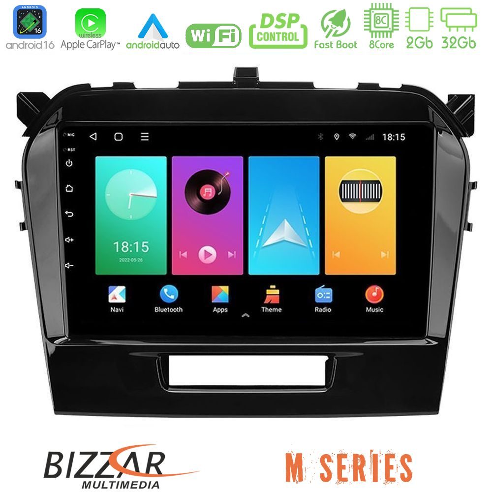 Bizzar M Series 8Core Android16 2+32GB Suzuki Vitara 2015-2021 Navigation Multimedia Tablet 9"