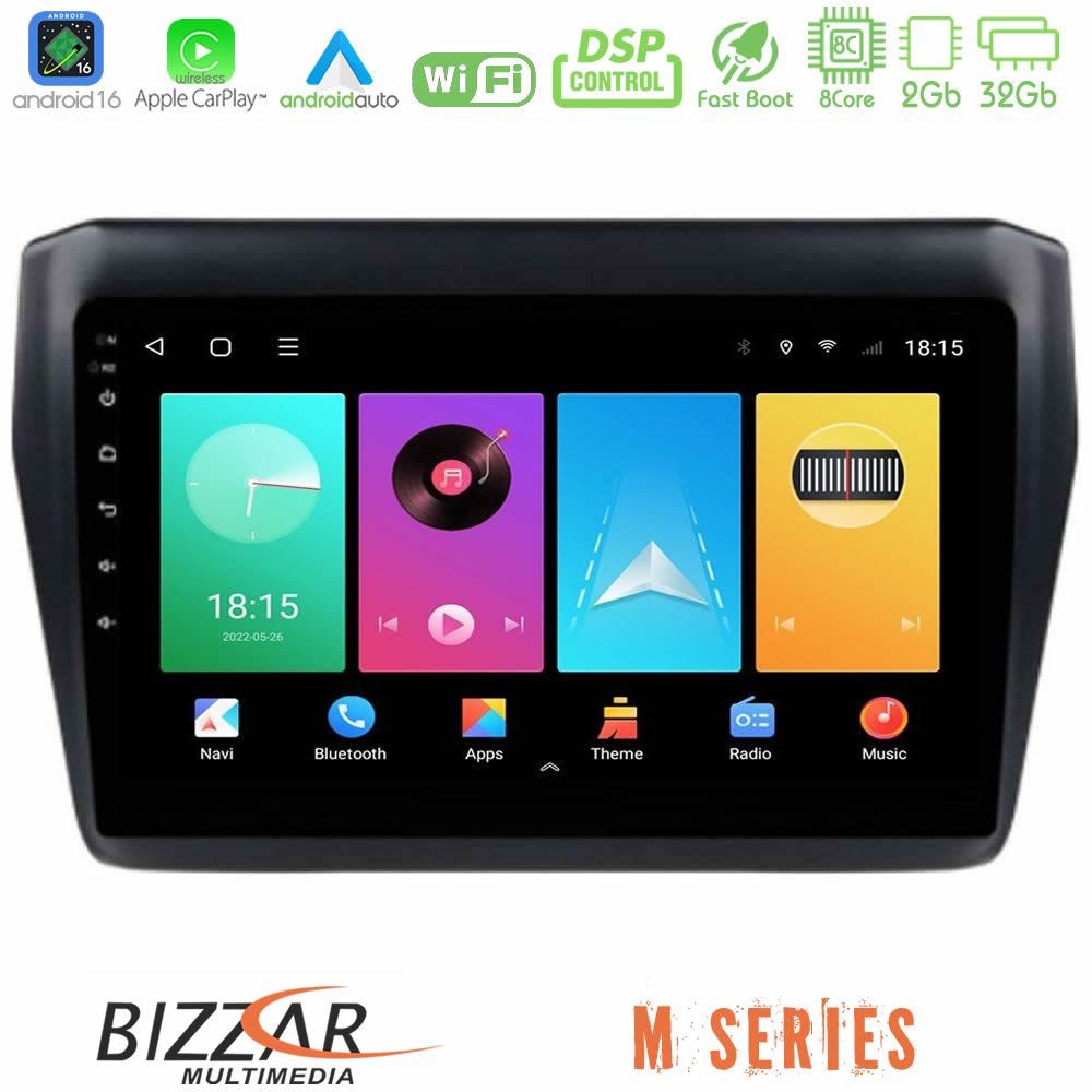 Bizzar M Series 8Core Android16 2+32GB Suzuki Swift 2017-2023 Navigation Multimedia Tablet 9"